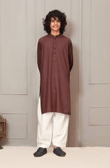 SUMMER'23 TEENS KURTA CASUAL MAROON
