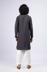 SUMMER'23 TEENS KURTA PRINTED CHARCOAL