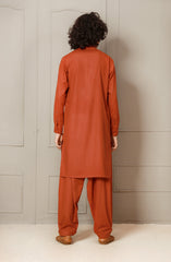 SUMMER'23 TEENS KAMEEZ SHALWAR SEMI FORMAL RUST