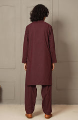 SUMMER'23 TEENS KAMEEZ SHALWAR SEMI FORMAL SCARLET