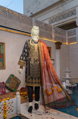 FESTIVE'22 PALAMPORE 3PC STITCHED SUIT