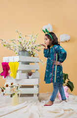 BLUE NIGHT STITCHED 1PC STITCH KURTI