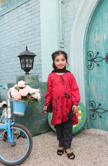 SUMMER'22 GIRLS DITSY FLORA 3PC STITCHED SUIT