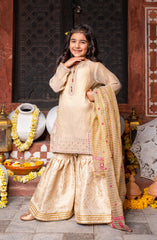 EID FESTIVE'22 GIRLS 3PC STITCHED SUIT