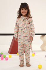SUMMER'23 BASIC PRINTED GIRLS 2PC STITCHED SUIT