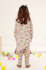 SUMMER'23 BASIC PRINTED GIRLS 2PC STITCHED SUIT
