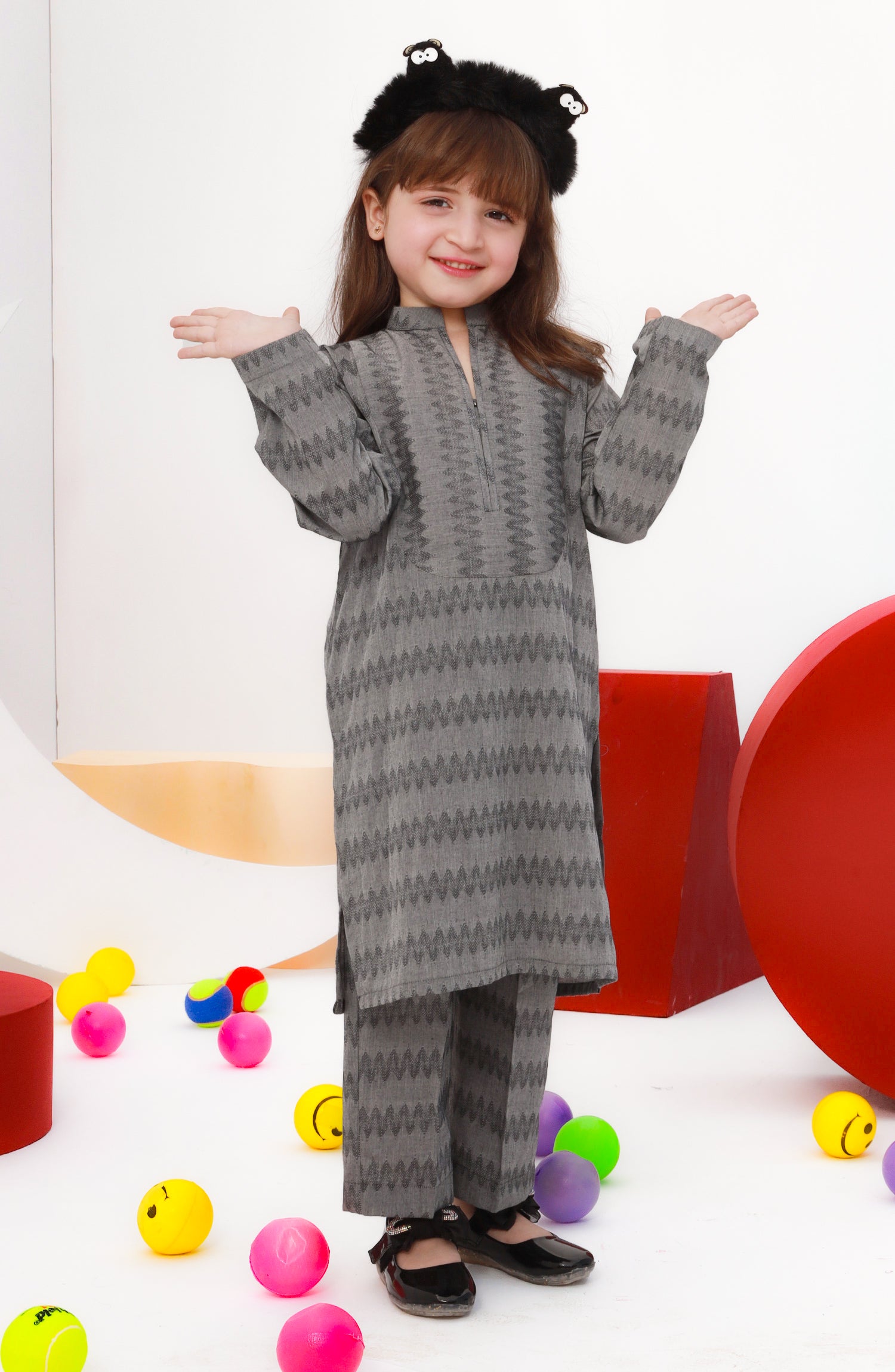 SUMMER'23 RAW CHARM PRINTED GIRLS 2PC STITCHED SUIT
