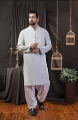 MEN KURTA PLAIN OFF WHITE