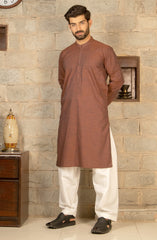 MEN KURTA PLAIN BROWN (6675885031598)