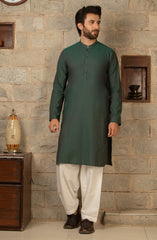 MEN KURTA PLAIN GREEN (6675468419246)