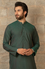 MEN KURTA PLAIN GREEN (6675468419246)