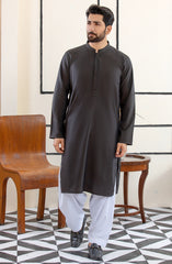 MEN KURTA PLAIN BROWN