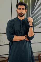 MEN KURTA PLAIN GREEN