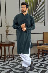 MEN KURTA PLAIN GREEN