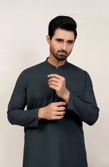 EID FESTIVE'22 MEN KURTA PLAIN GREEN