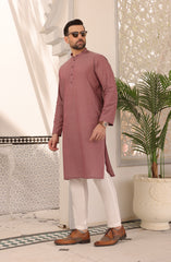 EID  FESTIVE'22 MEN KURTA CASUAL LIGHT MAROON