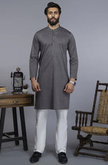 MEN KURTA FORMAL CHARCOAL (6654691246254)