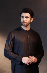 SUMMER'23 MEN KURTA CASUAL BLACK