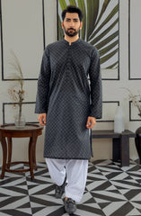 MEN KURTA CASUAL BLACK