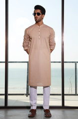 SUMMER'23 MEN KURTA BASIC KHAKI