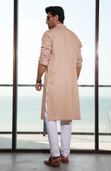 SUMMER'23 MEN KURTA BASIC KHAKI