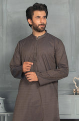 MEN KURTA PLAIN BLACK (6977960378542)
