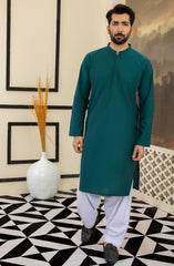 MEN KURTA PLAIN GREEN