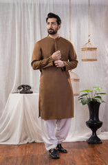 MEN KURTA PLAIN MUSTARD
