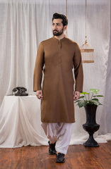 MEN KURTA PLAIN MUSTARD