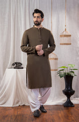 MEN KURTA PLAIN OLIVE