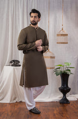 MEN KURTA PLAIN OLIVE