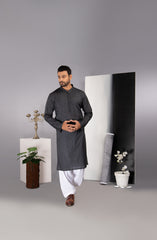 MEN KURTA PLAIN BLUE