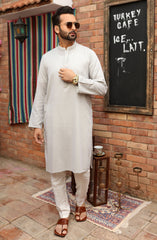 FESTIVE'22 MEN KURTA PLAIN GREY