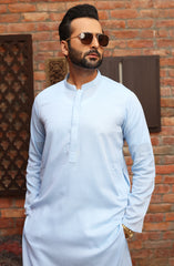 FESTIVE'22 MEN KURTA PLAIN SKY BLUE