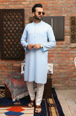 FESTIVE'22 MEN KURTA PLAIN SKY BLUE