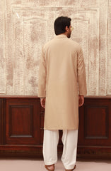 SUMMER'23 MEN KURTA PRINTED KHAKI
