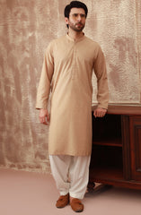 SUMMER'23 MEN KURTA PRINTED KHAKI