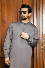 SUMMER'22 MEN CASUAL STYLING KAMEEZ SHALWAR GREY