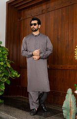 SUMMER'22 MEN CASUAL STYLING KAMEEZ SHALWAR GREY