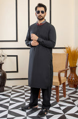 MEN KAMEEZ SHALWAR CASUAL BLACK