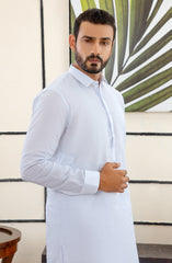 MEN KAMEEZ SHALWAR PLAIN WHITE