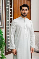 MEN KAMEEZ SHALWAR PLAIN LIGHT GREEN (7058702172334)
