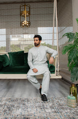 MEN KAMEEZ SHALWAR PLAIN LIGHT GREEN (7058702172334)