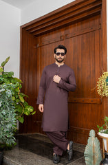 MEN KAMEEZ SHALWAR PLAIN CHOCOLATE (7084048646318)