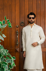 MEN CASUAL KAMEEZ SHALWAR CREAM