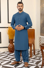 MEN KAMEEZ SHALWAR CASUAL BLUE
