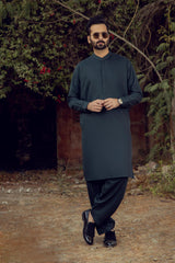 MEN KAMEEZ SHALWAR SEMI FORMAL GREEN