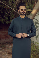 MEN KAMEEZ SHALWAR SEMI FORMAL GREEN