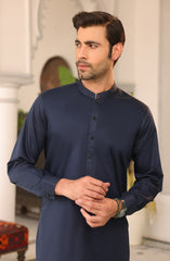 EID FESTIVE'22 MEN KAMEEZ SHALWAR SEMI FORMAL NAVY BLUE