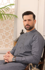EID FESTIVE'22 MEN KAMEEZ SHALWAR CASUAL BLUE